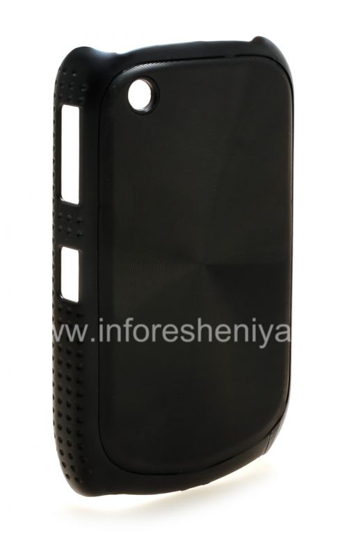 Photogallery for Kasus plastik, tutup dengan logam &quot;CD&quot; masukkan untuk BlackBerry 8520 / 9300 Curve, hitam product