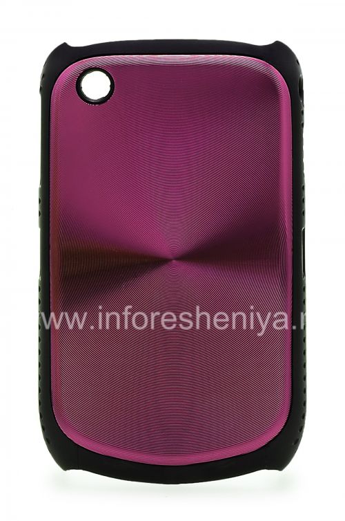 Photogallery for Kasus plastik, tutup dengan logam &quot;CD&quot; masukkan untuk BlackBerry 8520 / 9300 Curve, ungu product