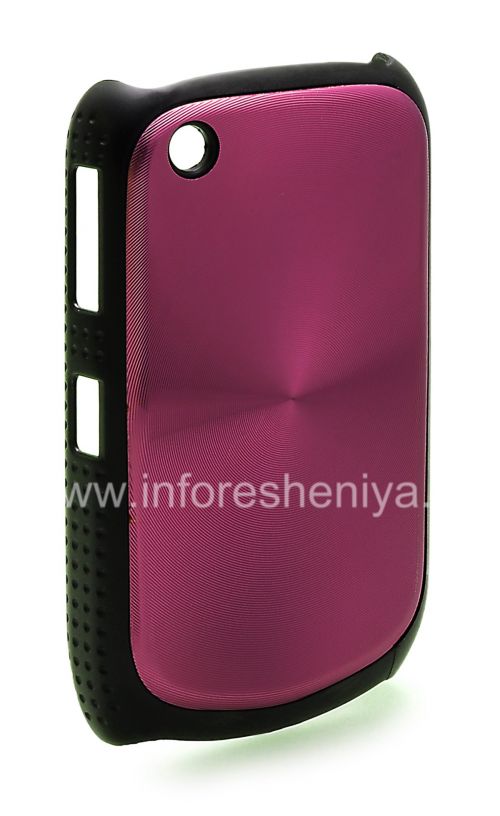 Photogallery for Kasus plastik, tutup dengan logam &quot;CD&quot; masukkan untuk BlackBerry 8520 / 9300 Curve, ungu product