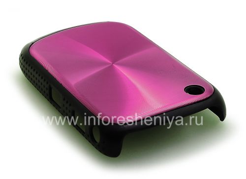 Photogallery for Kasus plastik, tutup dengan logam &quot;CD&quot; masukkan untuk BlackBerry 8520 / 9300 Curve, ungu product