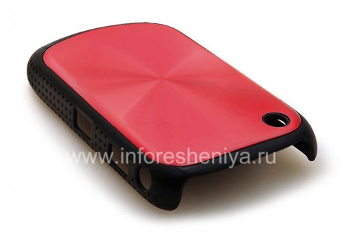Photogallery for Kasus plastik, tutup dengan logam &quot;CD&quot; masukkan untuk BlackBerry 8520 / 9300 Curve, merah product