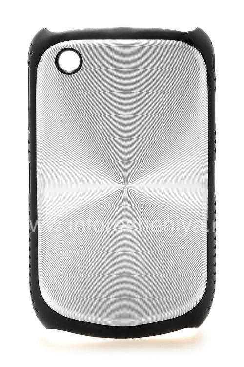 Photogallery for Kasus plastik, tutup dengan logam &quot;CD&quot; masukkan untuk BlackBerry 8520 / 9300 Curve, perak product