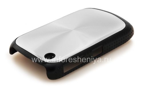 Photogallery for Kasus plastik, tutup dengan logam &quot;CD&quot; masukkan untuk BlackBerry 8520 / 9300 Curve, perak product