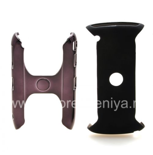 Photogallery for ブラックベリー8520/9300曲線のプラスチックケース「クローム」, ブラック product