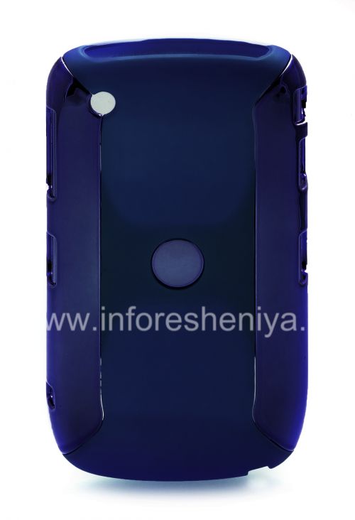 Photogallery for ブラックベリー8520/9300曲線のプラスチックケース「クローム」, ダークブルー product
