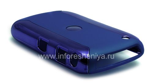 Photogallery for ブラックベリー8520/9300曲線のプラスチックケース「クローム」, ダークブルー product