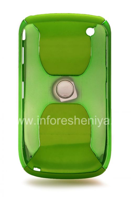 Photogallery for ブラックベリー8520/9300曲線のプラスチックケース「クローム」, グリーン product