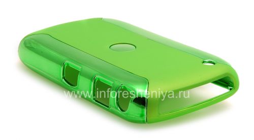 Photogallery for ブラックベリー8520/9300曲線のプラスチックケース「クローム」, グリーン product