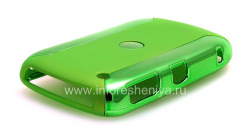 Photogallery for ブラックベリー8520/9300曲線のプラスチックケース「クローム」, グリーン product