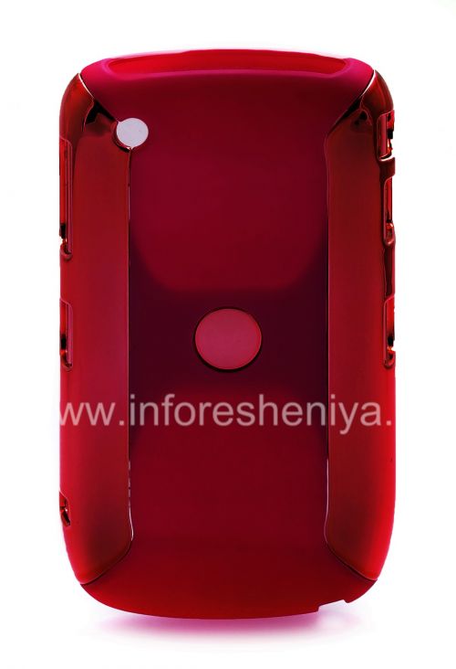 Photogallery for ブラックベリー8520/9300曲線のプラスチックケース「クローム」, レッド product