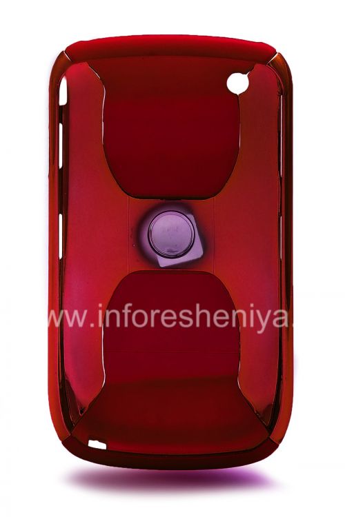 Photogallery for ブラックベリー8520/9300曲線のプラスチックケース「クローム」, レッド product