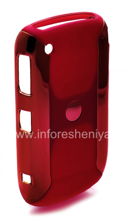 Photogallery for ブラックベリー8520/9300曲線のプラスチックケース「クローム」, レッド product