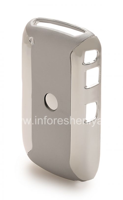 Photogallery for ブラックベリー8520/9300曲線のプラスチックケース「クローム」, シルバー product
