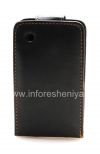 Photo 2 — kasus penutup kulit dengan membuka vertikal untuk BlackBerry 8520 / 9300 Curve, hitam