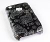 Photo 2 — Plastic bag-cover "ornament" for the BlackBerry 8520/9300 Curve, A series of "oriental ornament", Black / Silver