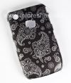 Photo 4 — Plastic bag-cover "ornament" for the BlackBerry 8520/9300 Curve, A series of "oriental ornament", Black / Silver