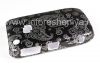 Photo 5 — Plastic bag-cover "ornament" for the BlackBerry 8520/9300 Curve, A series of "oriental ornament", Black / Silver