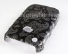 Photo 6 — Plastic bag-cover "ornament" for the BlackBerry 8520/9300 Curve, A series of "oriental ornament", Black / Silver