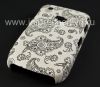 Photo 2 — Plastic bag-cover "ornament" for the BlackBerry 8520/9300 Curve, A series of "oriental ornament" White / Black