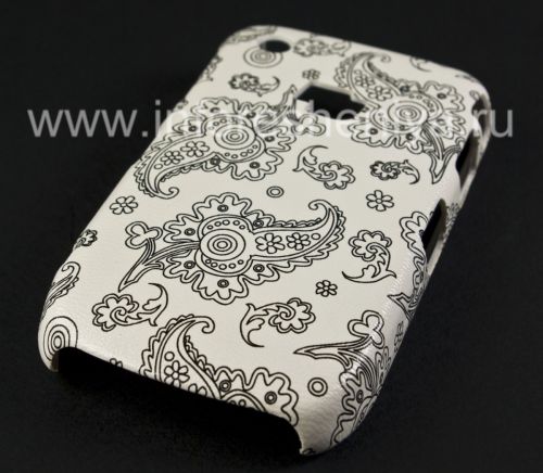 Photogallery for 塑料“饰品”盖盖BlackBerry 8520 / 9300曲线, 一系列的“东方装饰品”，白/黑 product