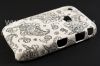 Photo 3 — Plastic bag-cover "ornament" for the BlackBerry 8520/9300 Curve, A series of "oriental ornament" White / Black