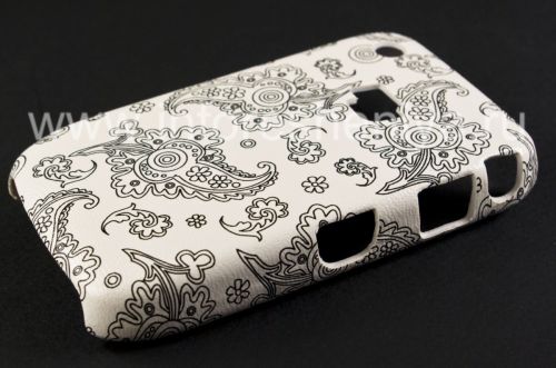 Photogallery for 塑料“饰品”盖盖BlackBerry 8520 / 9300曲线, 一系列的“东方装饰品”，白/黑 product
