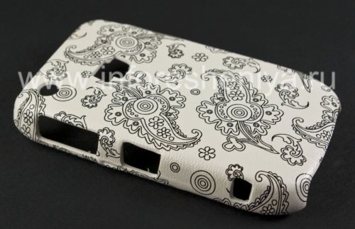 Photogallery for 塑料“饰品”盖盖BlackBerry 8520 / 9300曲线, 一系列的“东方装饰品”，白/黑 product