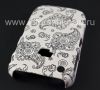 Photo 6 — Plastic bag-cover "ornament" for the BlackBerry 8520/9300 Curve, A series of "oriental ornament" White / Black