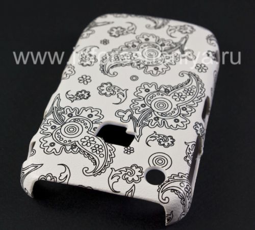 Photogallery for 塑料“饰品”盖盖BlackBerry 8520 / 9300曲线, 一系列的“东方装饰品”，白/黑 product
