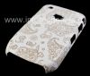 Photo 2 — Plastic bag-cover "ornament" for the BlackBerry 8520/9300 Curve, A series of "oriental ornament" White / Brown