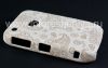 Photo 3 — Plastic bag-cover "ornament" for the BlackBerry 8520/9300 Curve, A series of "oriental ornament" White / Brown