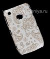 Photo 4 — Plastic bag-cover "ornament" for the BlackBerry 8520/9300 Curve, A series of "oriental ornament" White / Brown
