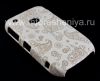Photo 6 — Plastic bag-cover "ornament" for the BlackBerry 8520/9300 Curve, A series of "oriental ornament" White / Brown