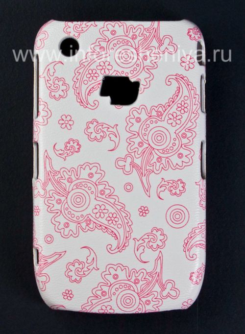 Photogallery for 塑料“饰品”盖盖BlackBerry 8520 / 9300曲线, A系列，白/红色的“东方装饰品” product