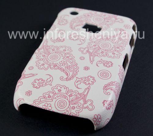 Photogallery for 塑料“饰品”盖盖BlackBerry 8520 / 9300曲线, A系列，白/红色的“东方装饰品” product