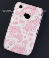 Photo 4 — Plastic bag-cover "ornament" for the BlackBerry 8520/9300 Curve, A series of "oriental ornament", White / Red