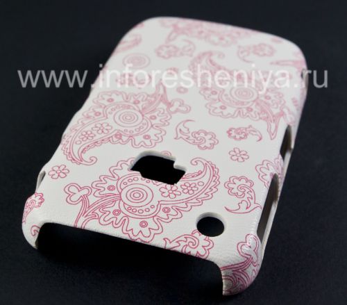 Photogallery for 塑料“饰品”盖盖BlackBerry 8520 / 9300曲线, A系列，白/红色的“东方装饰品” product