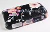 Photo 2 — Plastic bag-cover "ornament" for the BlackBerry 8520/9300 Curve, A series of "Flowers," Black