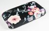 Photo 4 — Plastic bag-cover "ornament" for the BlackBerry 8520/9300 Curve, A series of "Flowers," Black