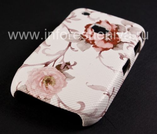 Photogallery for 塑料“饰品”盖盖BlackBerry 8520 / 9300曲线, 该系列“花”，白 product