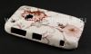 Photo 3 — Plastic bag-cover "ornament" for the BlackBerry 8520/9300 Curve, Series "Flowers", White