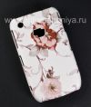 Photo 4 — Plastic bag-cover "ornament" for the BlackBerry 8520/9300 Curve, Series "Flowers", White