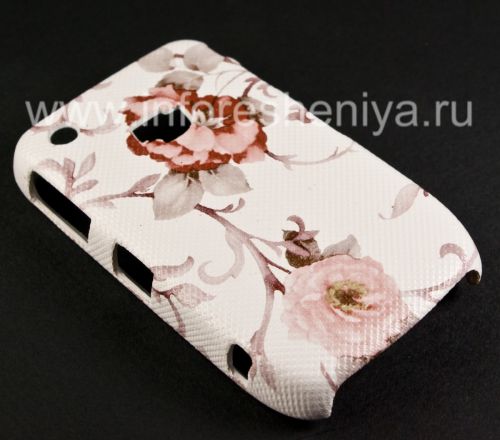 Photogallery for 塑料“饰品”盖盖BlackBerry 8520 / 9300曲线, 该系列“花”，白 product