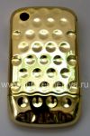 Photo 1 — Plastic Case chrome relief for BlackBerry 8520/9300 Curve, Gold
