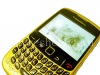Photo 1 — Farbkörper (in zwei Teilen) für Blackberry Curve 8520, Goldene funkelnde Muster