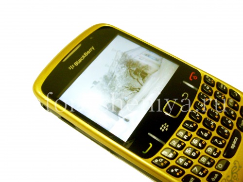 Photogallery for রঙ শরীর (দুই অংশে) BlackBerry 8520 কার্ভ জন্য, গোল্ডেন ঝিলিমিলি প্যাটার্ন product