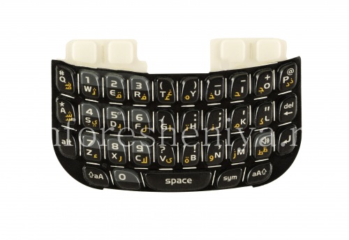 Photogallery for Teclado curvo original BlackBerry 8520 (árabe), Negro, árabe product