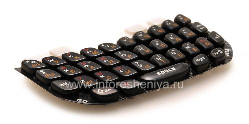 Photogallery for teclado ruso con números rojos BlackBerry 8520 Curve, negro product