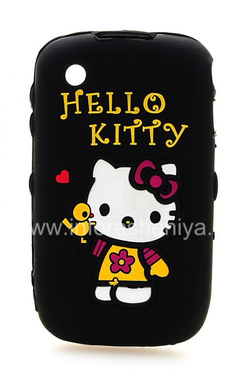 Photogallery for 硅胶套“凯蒂猫”，以BlackBerry 8520 / 9300曲线, 黑 product