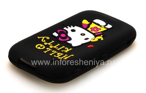 Photogallery for 硅胶套“凯蒂猫”，以BlackBerry 8520 / 9300曲线, 黑 product